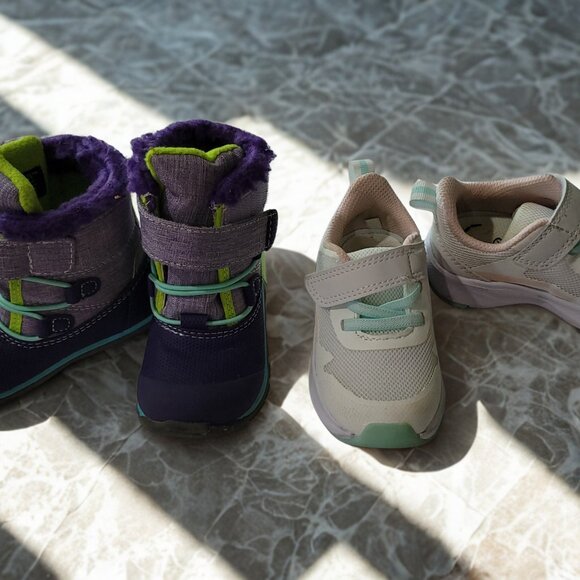 Shoe Bundle- Athletic Works Sneakers and See Kai Run Boots - Picture 1 of 7